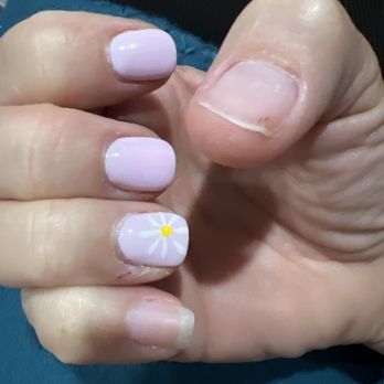 Alexie Nails - Peeled gel nails after 2 days - Nail Salons Near Me - Franklin, Indiana