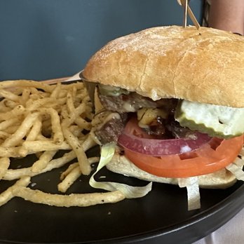 The Yellowstone Restaurant - Bison Sandwich with herb fries - Lounges Near Me - Pocatello, Idaho The Yellowstone Restaurant - Bison Sandwich with herb fries - Lounges Near Me - Pocatello, Idaho