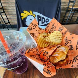 PDQ Chicken - SPICY CHICKEN & GRAPE SPRITE