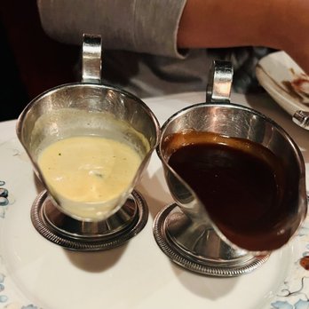 The Cellar Restaurant - 11/26/2021: the sauce that came with Chateaubriand. My in-laws didn't use it because the steak was already quite tasty as is. - French Near Me - Fullerton, California The Cellar Restaurant - 11/26/2021: the sauce that came with Chateaubriand. My in-laws didn't use it because the steak was already quite tasty as is. - French Near Me - Fullerton, California