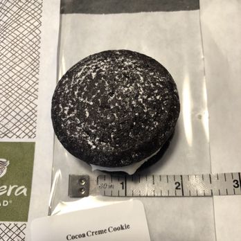 Panera Bread - I ordered the Cocoa & Crème Cookie. This is what I got. A little tiny cookie. This is $2.30. What??? - Sandwiches Near Me - Munster, Indiana
