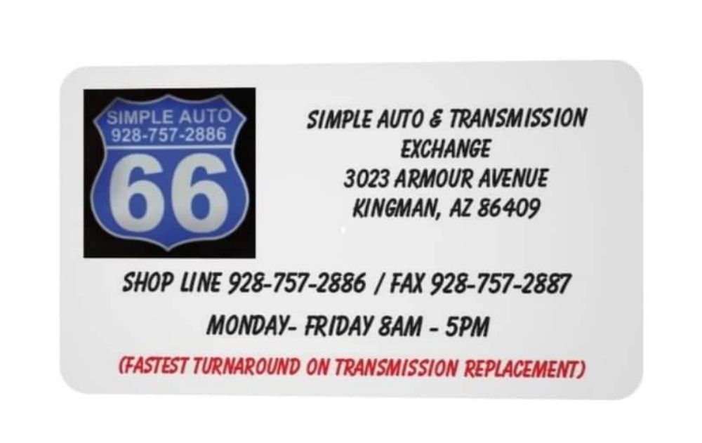 SIMPLE AUTO REPAIR AND TRANSMISSION EXCHANGE Updated September 2024 19 Reviews 3023 Armor