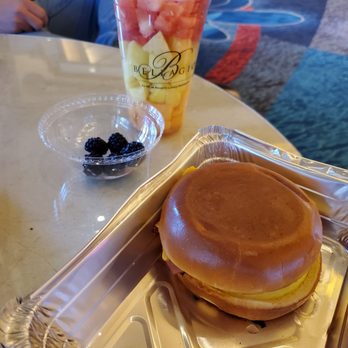 Palio - Breakfast sandwich and fruit cup - Coffee & Tea Near Me - Las Vegas, Nevada