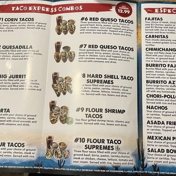 Real Taco Express - Menu - Mexican Near Me - Troy, Michigan Real Taco Express - Menu - Mexican Near Me - Troy, Michigan