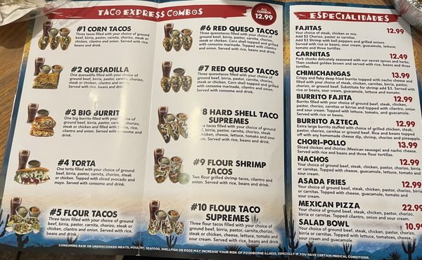 Menu photo 1 Real Taco Express Troy, MI Menu photo 1 Real Taco Express Troy, MI