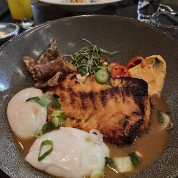 HAVEN Riverfront Restaurant & Bar - Pan Seared Chilean Sea Bass - New American Near Me - Edgewater, New Jersey