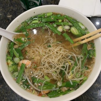 Phanh Ky - Soup with shrimp and thin egg noodles - Vietnamese Near Me - Katy, Texas