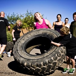 Wildfire Crossfit - We use fun equipment to get our workout in! You will never be left behind, there is always help on the sidelines.