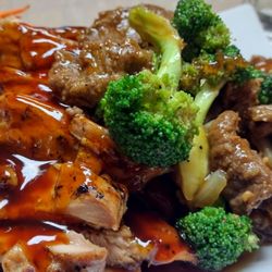 Tokyo Teriyaki - Chicken Teriyaki and Broccoli Beef combination.