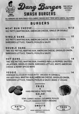 Menu photo 8 Dang Burger Carpinteria, CA Menu photo 8 Dang Burger Carpinteria, CA
