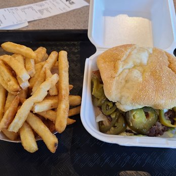 Purple Turtle - Jalapeño bacon burger and regular fries. - Burgers Near Me - Pleasant Grove, Utah