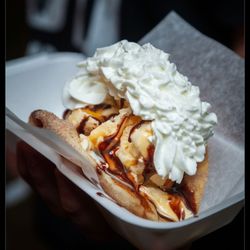 Las Vegas Snowie and Kettle corn - Fried Ice Cream Taco!