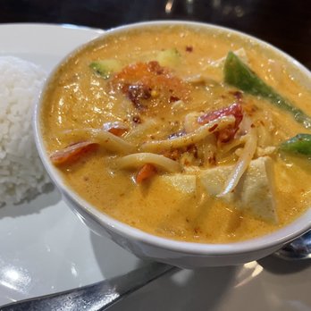 Mojo Thai & E-San - Steamed Tofu Red Curry...yum!!! - Thai Near Me - Naples, Florida Mojo Thai & E-San - Steamed Tofu Red Curry...yum!!! - Thai Near Me - Naples, Florida