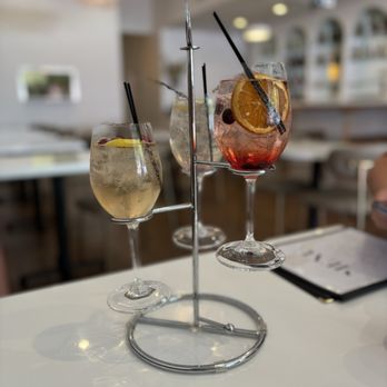 Tessora’s Wine Bar - Spritz flight. Lavender and Elderflower were amazing! - Wine Bars Near Me - Campbell, California Tessora’s Wine Bar - Spritz flight. Lavender and Elderflower were amazing! - Wine Bars Near Me - Campbell, California