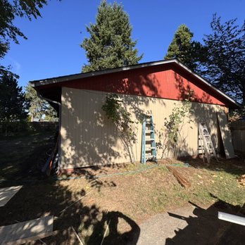 Dialed Handyman - Exterior wall replacement with new panels and painted - Handyman Near Me - Vancouver, Washington Dialed Handyman - Exterior wall replacement with new panels and painted - Handyman Near Me - Vancouver, Washington