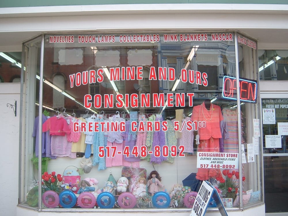 YOURS MINE AND OURS CONSIGNMENT Updated August 2024 301 W Main St