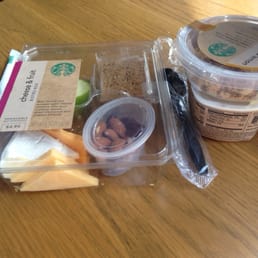 Cheese box and a yogurt parfait