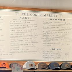 Wall mounted menu