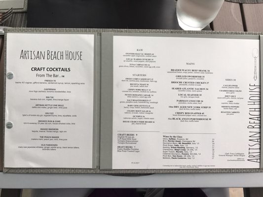 Menu photo 7 Artisan Beach House Bal Harbour, FL Menu photo 7 Artisan Beach House Bal Harbour, FL