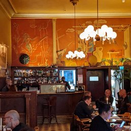 Inside, bar area