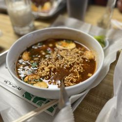 El Rey Mexitalia - Birria ramen with shrimp