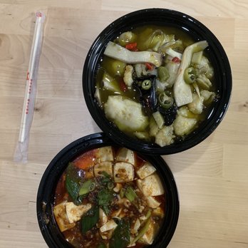 Wula Buhuan - 25. Fresh Peppercorn with Fish and 8. Vegan Mapo Tofu - Szechuan Near Me - Houston, Texas Wula Buhuan - 25. Fresh Peppercorn with Fish and 8. Vegan Mapo Tofu - Szechuan Near Me - Houston, Texas