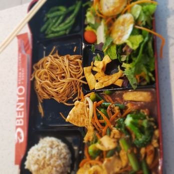 Bento Asian Kitchen + Sushi - Bento box of szechuan chicken - Chinese Near Me - Orlando, Florida Bento Asian Kitchen + Sushi - Bento box of szechuan chicken - Chinese Near Me - Orlando, Florida