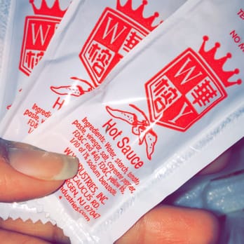 Great Wall - I said, "extra hot sauce please" they gave me three! If I didn't say extra would it have been just one? - Chinese Near Me - Jacksonville, Florida