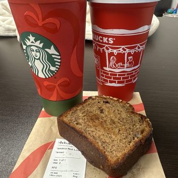 Starbucks - Banana, Walnut & Pecan Loaf - Coffee & Tea Near Me - Sunrise, Florida