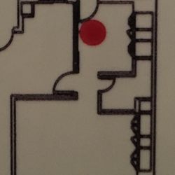 Hotel Mercure - Floor plan of the oddest room!