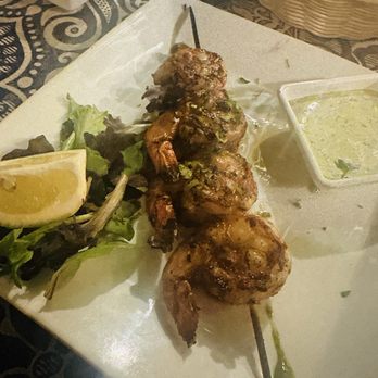 PortaBella - Skewered Grilled Jumbo Prawns - Mediterranean Near Me - Carmel, California PortaBella - Skewered Grilled Jumbo Prawns - Mediterranean Near Me - Carmel, California