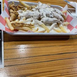 Whiskey John’s Restobar - Chicken Alfredo FRIES, Delicious!