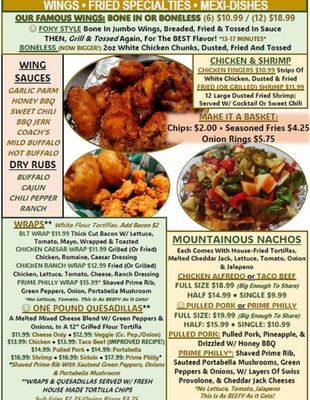Menu photo 1 The Fox Den Restaurant Houghton Lake, MI Menu photo 1 The Fox Den Restaurant Houghton Lake, MI