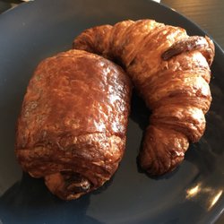 Lazy Claire Patisserie - (L to R) butter croissant, chocolate croissant