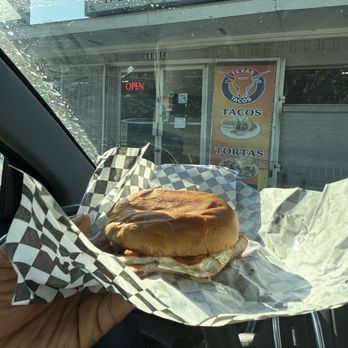 Texas Tacos - Loaded breakfast sandwich - Tacos Near Me - Balch Springs, Texas Texas Tacos - Loaded breakfast sandwich - Tacos Near Me - Balch Springs, Texas