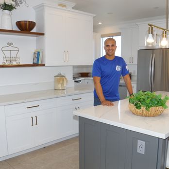 Island Contractors - Our Project Manager Marllon checking out the kitchen he remodeled for a happy client. - General Contractors Near Me - Kapolei, Hawaii Island Contractors - Our Project Manager Marllon checking out the kitchen he remodeled for a happy client. - General Contractors Near Me - Kapolei, Hawaii