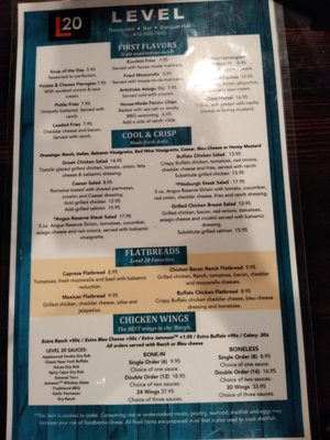 Menu photo 1 Level 20 Bethel Park, PA