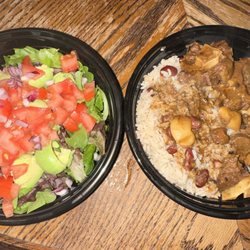 Slow Grind Kitchen - Oxtail with rice and peas
Large Garden Salad