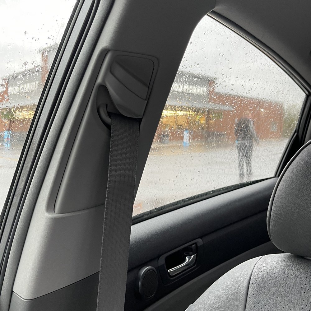 Person standing next to my car