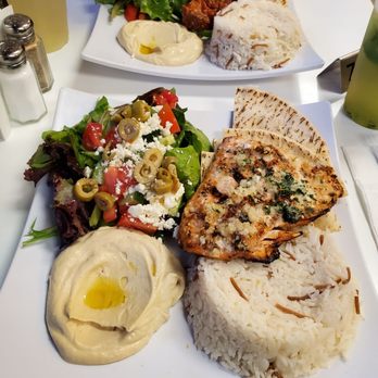 Lazeez Eats - Salmon and Beef Kebab plates - Mediterranean Near Me - Anaheim, California Lazeez Eats - Salmon and Beef Kebab plates - Mediterranean Near Me - Anaheim, California