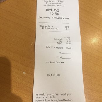 Persona Pizzeria - 10% off with Yelp CHECK in - Pizza Near Me - Santa Barbara, California Persona Pizzeria - 10% off with Yelp CHECK in - Pizza Near Me - Santa Barbara, California