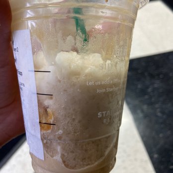Starbucks - Caramel frapp that's literally a block of ice.. - Coffee & Tea Near Me - Miami Gardens, Florida Starbucks - Caramel frapp that's literally a block of ice.. - Coffee & Tea Near Me - Miami Gardens, Florida