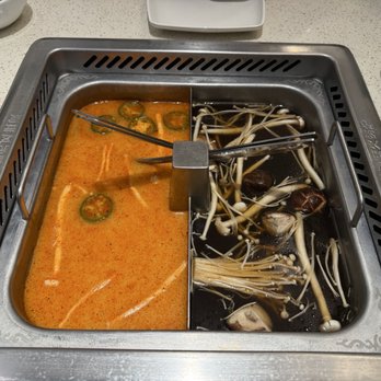 Haidilao - Tom Yum broth and Mushroom broth - Chinese Near Me - Mesa, Arizona