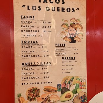 Tacos Los Gueros - a mexican food menu - Mexican Near Me - Denver, Colorado Tacos Los Gueros - a mexican food menu - Mexican Near Me - Denver, Colorado