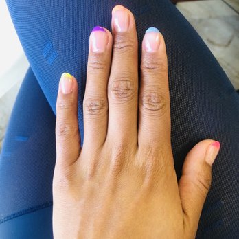 Edgy Nails & Spa - Multicolor tips gel manicure - $38 - Nail Salons Near Me - Riverside, California Edgy Nails & Spa - Multicolor tips gel manicure - $38 - Nail Salons Near Me - Riverside, California