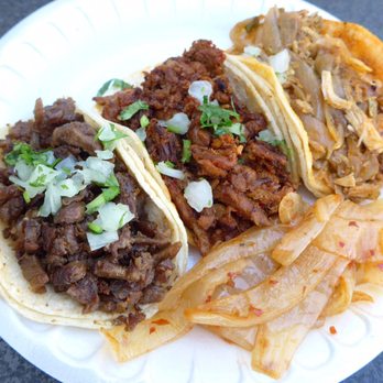 Lilly's Tacos - Steak, pastor & chicken taco with a side of spicy grilled onions. - Mexican Near Me - Goleta, California Lilly's Tacos - Steak, pastor & chicken taco with a side of spicy grilled onions. - Mexican Near Me - Goleta, California