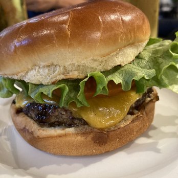 Basalt - $7 Happy Hour Burger. Tasted like a fancy "In n Out" Burger. Loved it. - New American Near Me - Honolulu, Hawaii