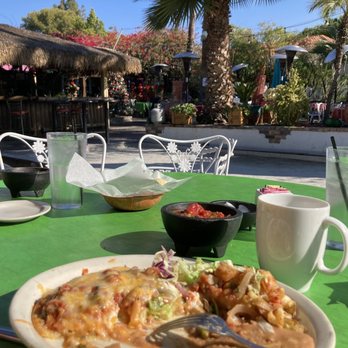 Aunt Chiladas - Huevos Rancheros out on the patio. - Mexican Near Me - Phoenix, Arizona