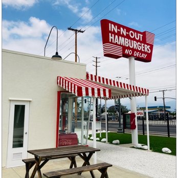 The Original In-N-Out Burger Museum - Outdoor patio with a good street view. - Landmarks & Historical Buildings Near Me - Baldwin Park, California The Original In-N-Out Burger Museum - Outdoor patio with a good street view. - Landmarks & Historical Buildings Near Me - Baldwin Park, California