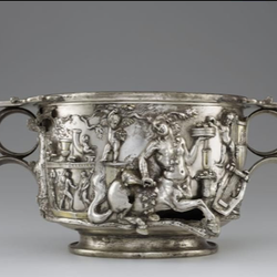 From "Devotion and Decadence" through January 6: A Cup with Centaurs and Cupids.